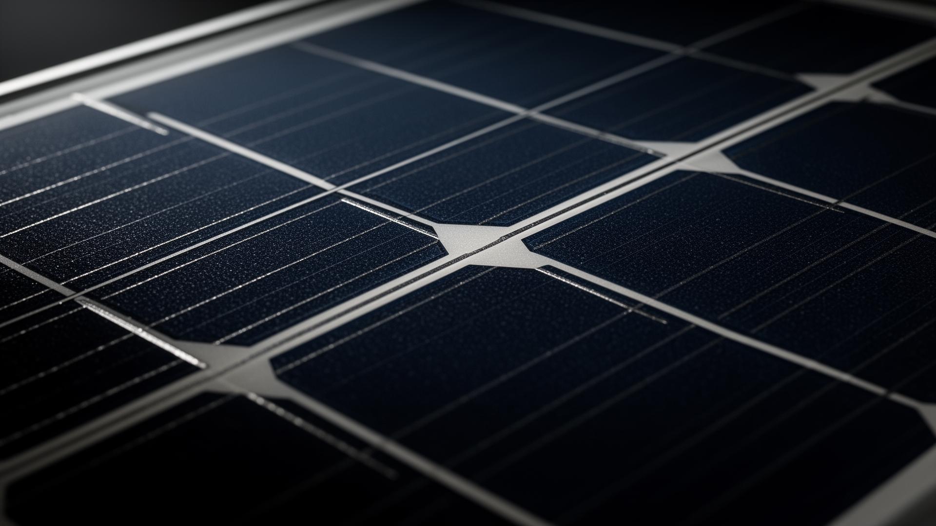 High-efficiency TOPCon N-Type bifacial solar module close-up